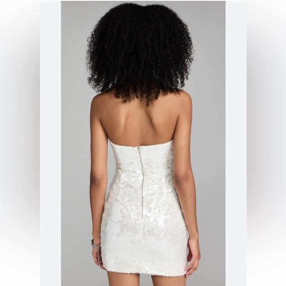 NWT Revolve Bardot Jinxa Mini Dress sz 6 sparkle - Picture 9 of 9